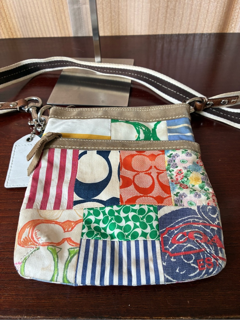 Coach Multicolor Patchwork Crossbody Bag